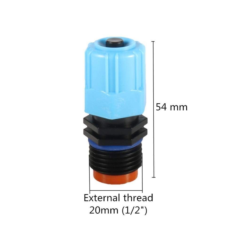 Xiaochen Annaffiatura del Giardino irrigazione del Prato in 100 Pz Larga Scala 1/2" Filettatura Maschio Regolabile atomizzazione Sprinkler agricolo irrigazione del Giardino Greening Watering ugelli