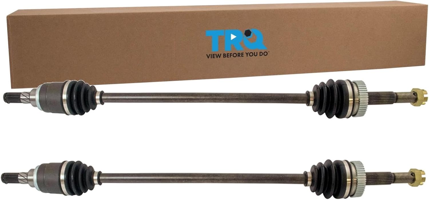 TRQ Rear Driver and Passenger Side CV Axle Assembly Set 2 Piece Compatible with 2008-2013 Nissan Rogue All Wheel Drive 2014-2015 Rogue Select All Wheel Drive Japan Built CSA70783