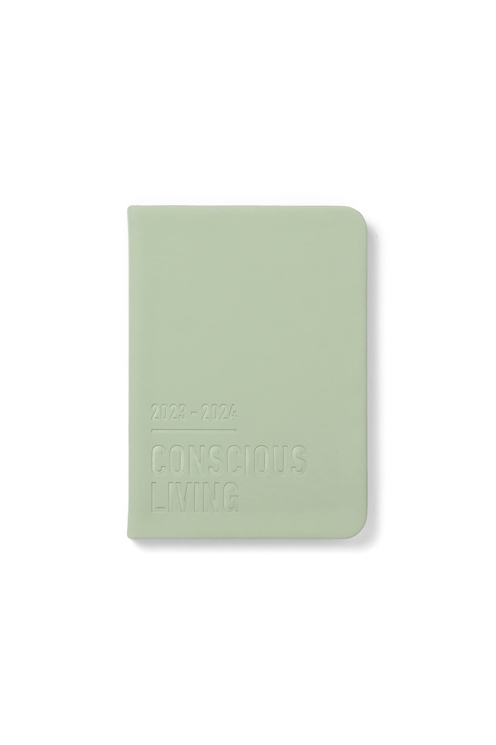 Letts Conscious A6 Academic 2023/2024 week to view diary - sage