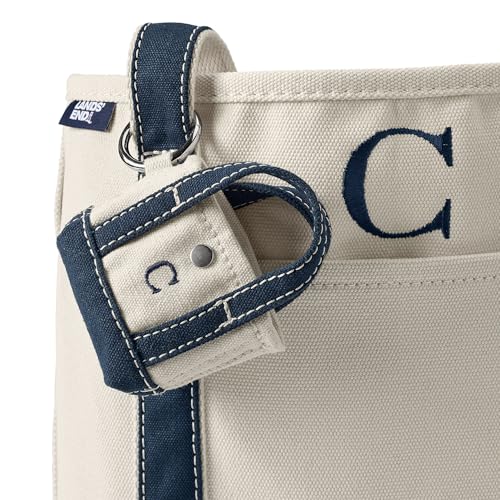 Lands' End Pre-Monogram Letter C Micro Canvas Tote miniatura 3