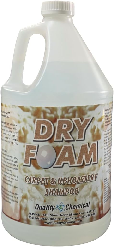 Quality Chemical Dry Foam - Premium Carpet Shampoo - Industrial Strength Dry & Wet Cleaner for Stains, Soil Removal, Leaves Fresh Scent Dry Carpet Shampoo (Pack of 1)