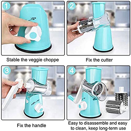 Mandolina manual para cortar vegetales y quesos miniatura 5