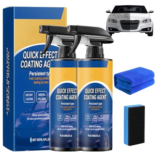 2 Stück Quick Effect Coating Agent Sopami Spray Auto Multifunktionales Beschichtungs Erneuerungsspray Hochschutz-Auto-Beschichtungsspray Aut o Nano Beschichtungs spray