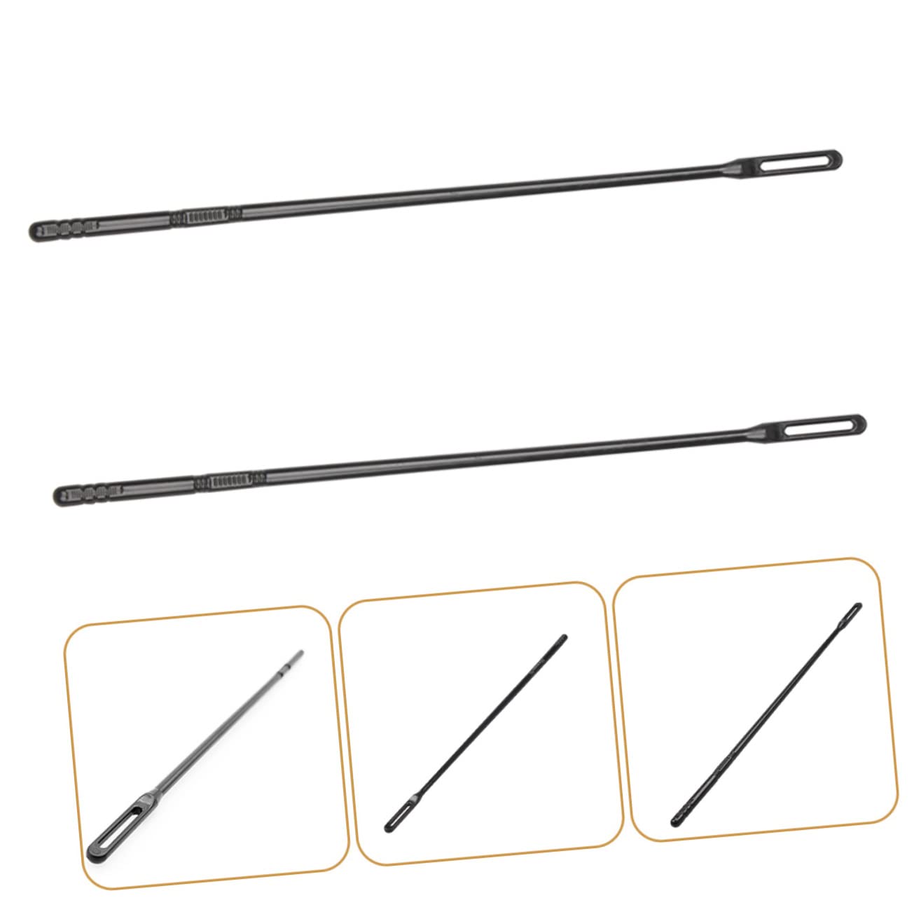 VICASKY 2pcs Flute Cleaning Sticks Silk Swab for Flute Flute Cleaning Tools No Scratch Plastic Rod for Flute Players