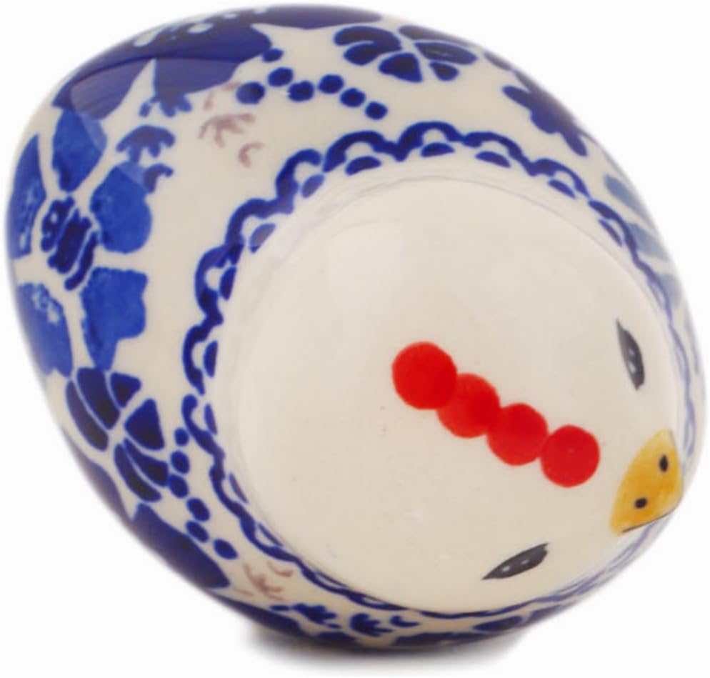 Polmedia Polish Pottery Bottle Stopper UNIKAT - Periwinkle Sweetness Pattern Handmade in Boleslawiec Poland + Certificate of Authenticity