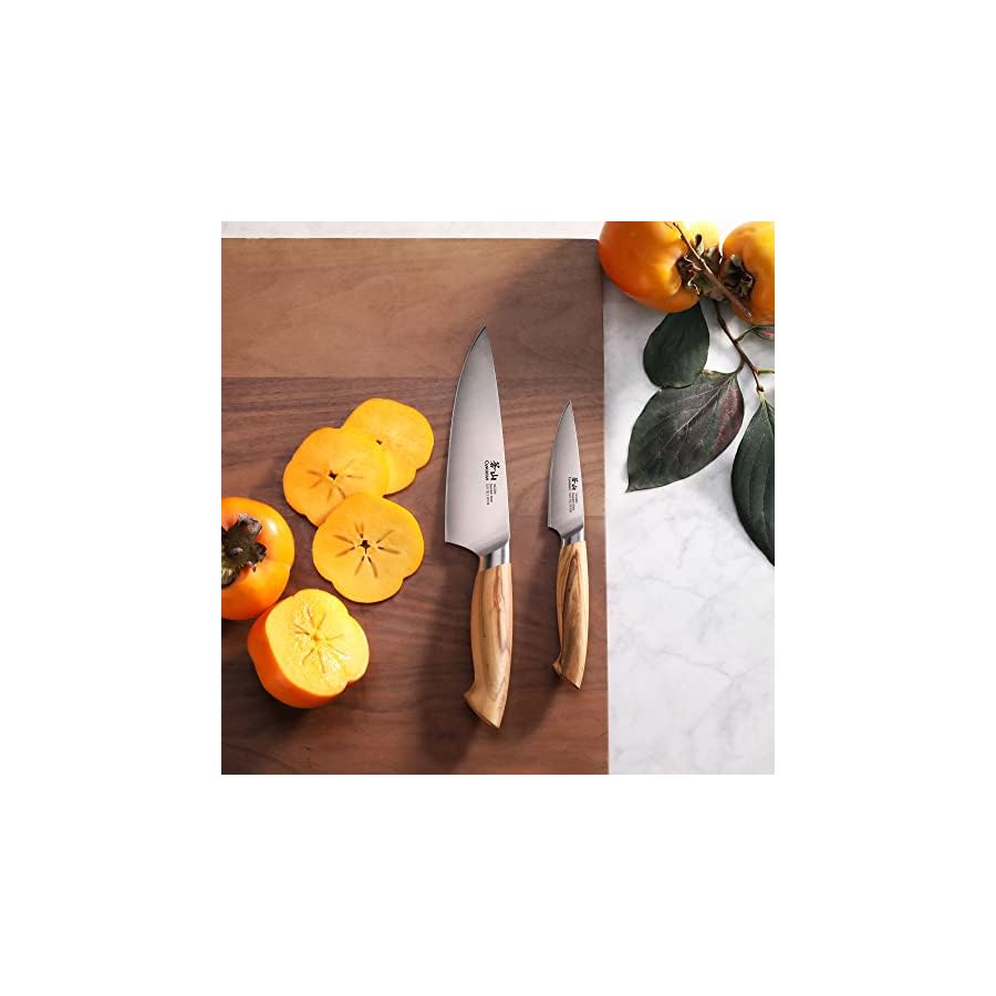 Cangshan OLIV Series 2-Piece Starter Knife Set, Forged Swedish 14C28N Steel, 501660