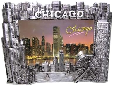 Chicago Picture Frame- pewter look 4x6photo