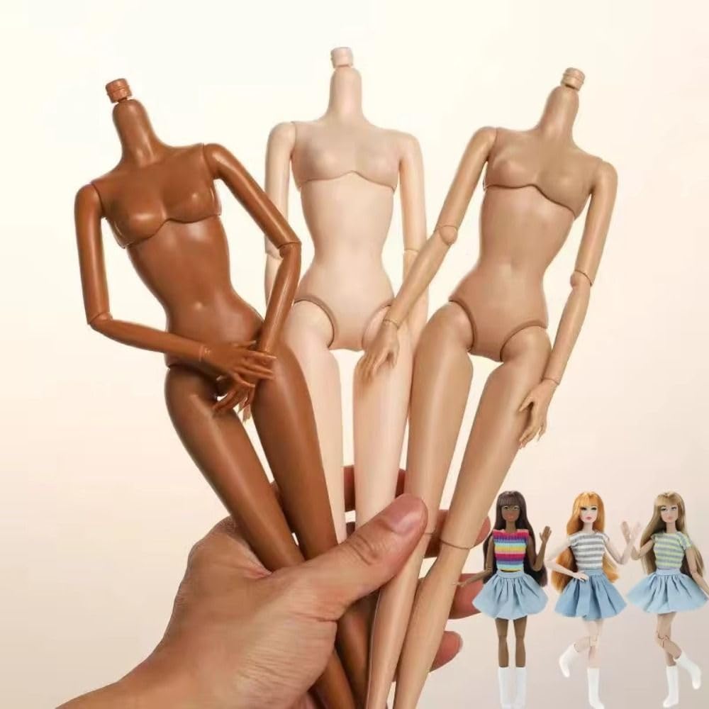 Bambola BJD 26 cm corpo muscoloso nuda bianco normale nero accessori per esercizi articolari