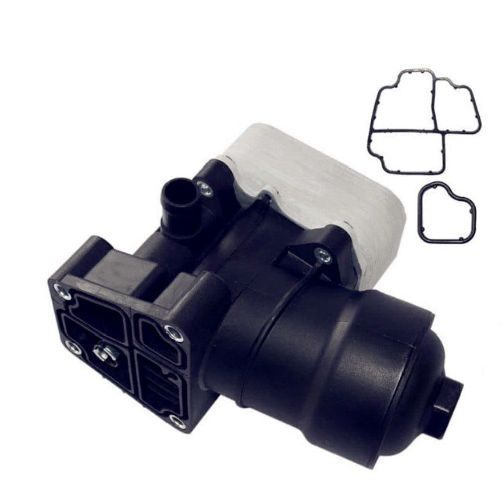 1 pieza Ensamblaje de la carcasa del filtro de aceite del motor 03L115389C Compatible with V-W AUDl VEHICLES CAIJUN-AUTO