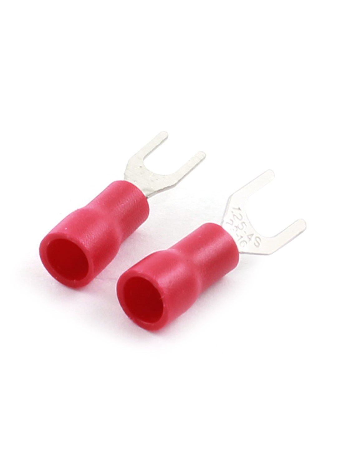 uxcell 300PCS Red Insulated Furcate Fork Cable Lug AWG22-16 SV1.25-4+SV1.25-3