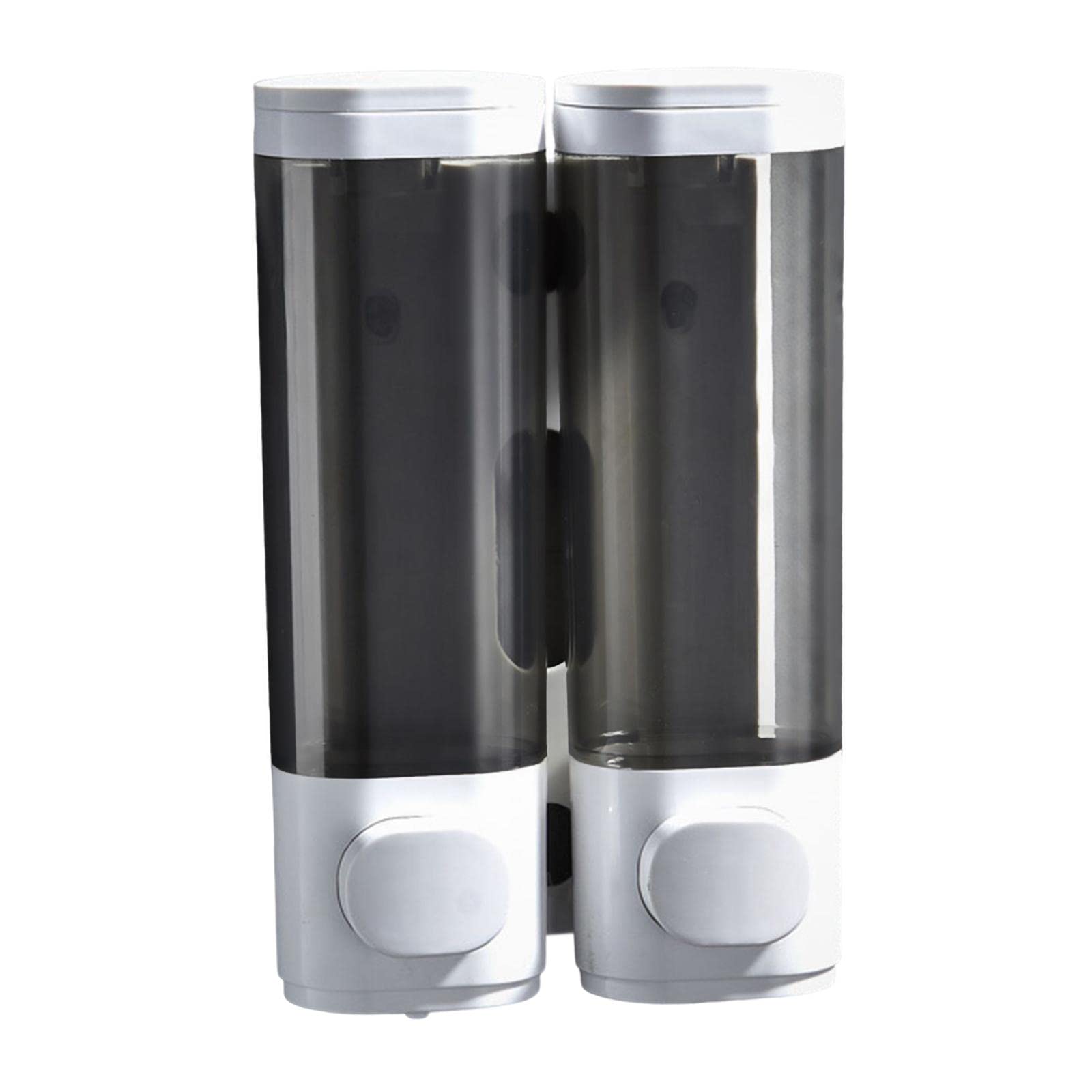 Dispensador de Jabón de Pared con Depósito Recargable Y Ventana Visible Bomba Manual Plástica Resistente para Baño Cocina Oficina Restaurante Escuela