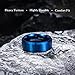 King Will 8mm Classic Tungsten Rings for Men Mens Wedding Bands Simple Engagement Promise Ring Matte Brushed Beveled Edges Comfit Fit Durable, Blue Size 10.5