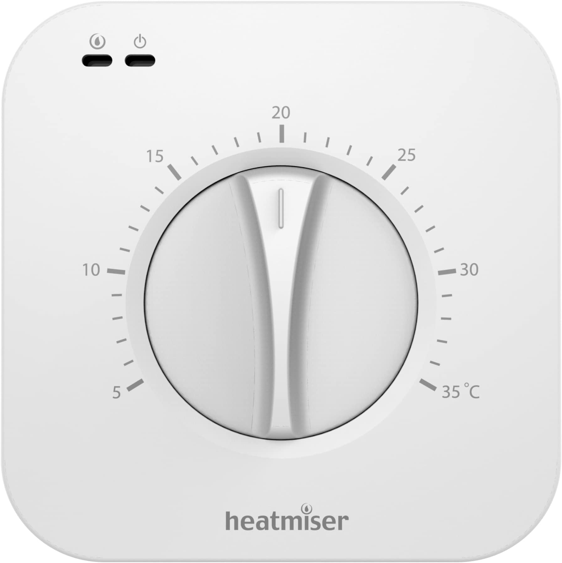 Heatmiser DS1 V2 Central Heating Thermostat for Simple Dial Control for Boiler & Heat Pump Heating Controls