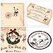 25Pcs Christmas Vintage Official Letters Certificates with Red Border from Santa Claus Set Include 5Pcs Writing Letter 5Pcs Nice List Certificate 5 Envelopes 10 Stickers for Party Favors