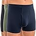 Produktbild HERMKO 3940 3er Pack Herren Pagen mit hohem Leib, Eingriff und Weichbund aus 100% Bio-Baumwolle, Größe:D 12 = EU 6XL, Farbe:Mix s/m/o