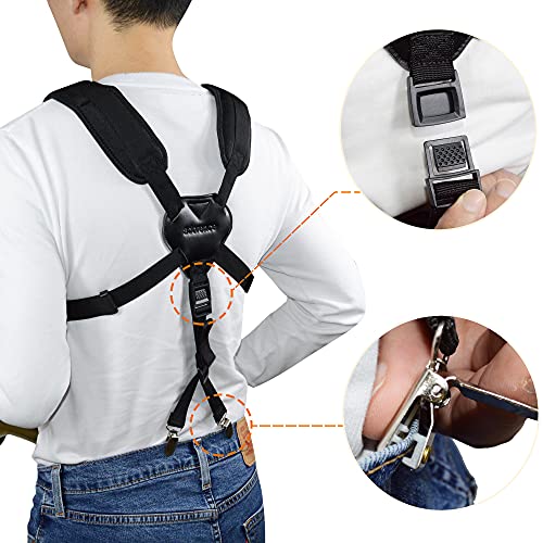 adorence saxophone harness strap padded shoulder amp chest sax strap for baritone tenor and alto saxophones ideal for regular beginners medium