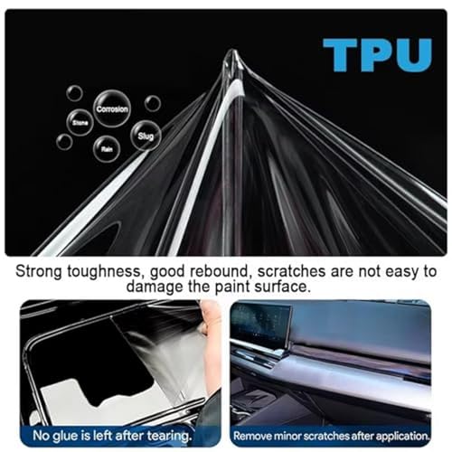 Película protectora de pantalla de consola central de coche BYD King 2023 accesorios TPU 4