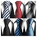 AVANTMEN Classic Men's Neckties - Lot 4/6/9 PCS Neck Ties for Men Classy Woven Jacquard Slik Ties