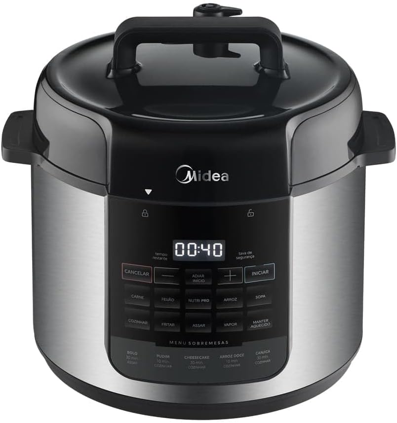 Panela de Pressão Elétrica 5L NutriPro Inox Midea - imagem principal do produto