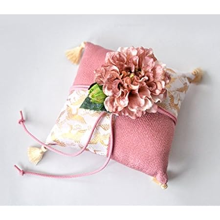 Amazon ミュゼ 和風 リングピロー 手作りキット 結婚指輪向け フラワースクエア ウェディング 指輪置き 約17cm 17cm 和ダリア 0401 kit 手芸キット 通販
