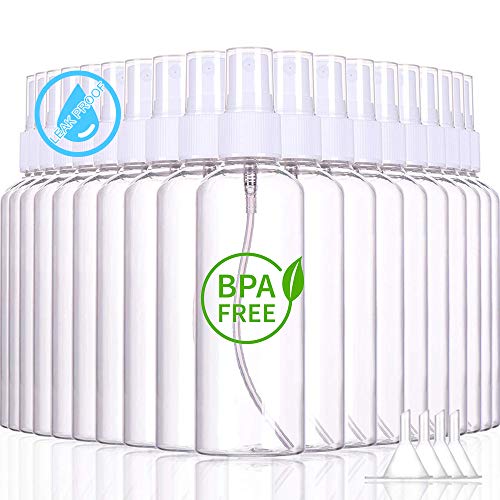 Small Spray Bottles 4 oz - BPA Free Empty Plastic Spray Bottle Mist Sprayer,Travel Size Container for Toiletries,Hand Sanitizer and More(10pcs)