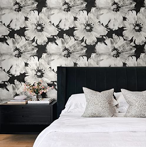 Nextwall Graphic Floral Peel And Stick Wallpaper #TOP4