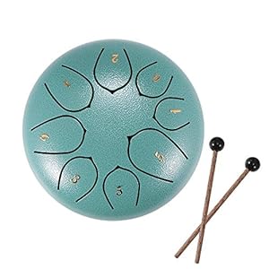 Slit Drums, Steel Tongue Drum, 6 inch 8 Tone D Key, Handpan Drum met Drumsticks, Tas, Vingerdeksel, Percussie-instrument…