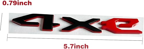 Miniatura 6 de 4xe Emblema de repuesto para Jeep Wrangler 2021-2023 Puerta Oscilante Trasera 4Xe Calcomanías Calcomanías 68490886AB (negro y rojo)