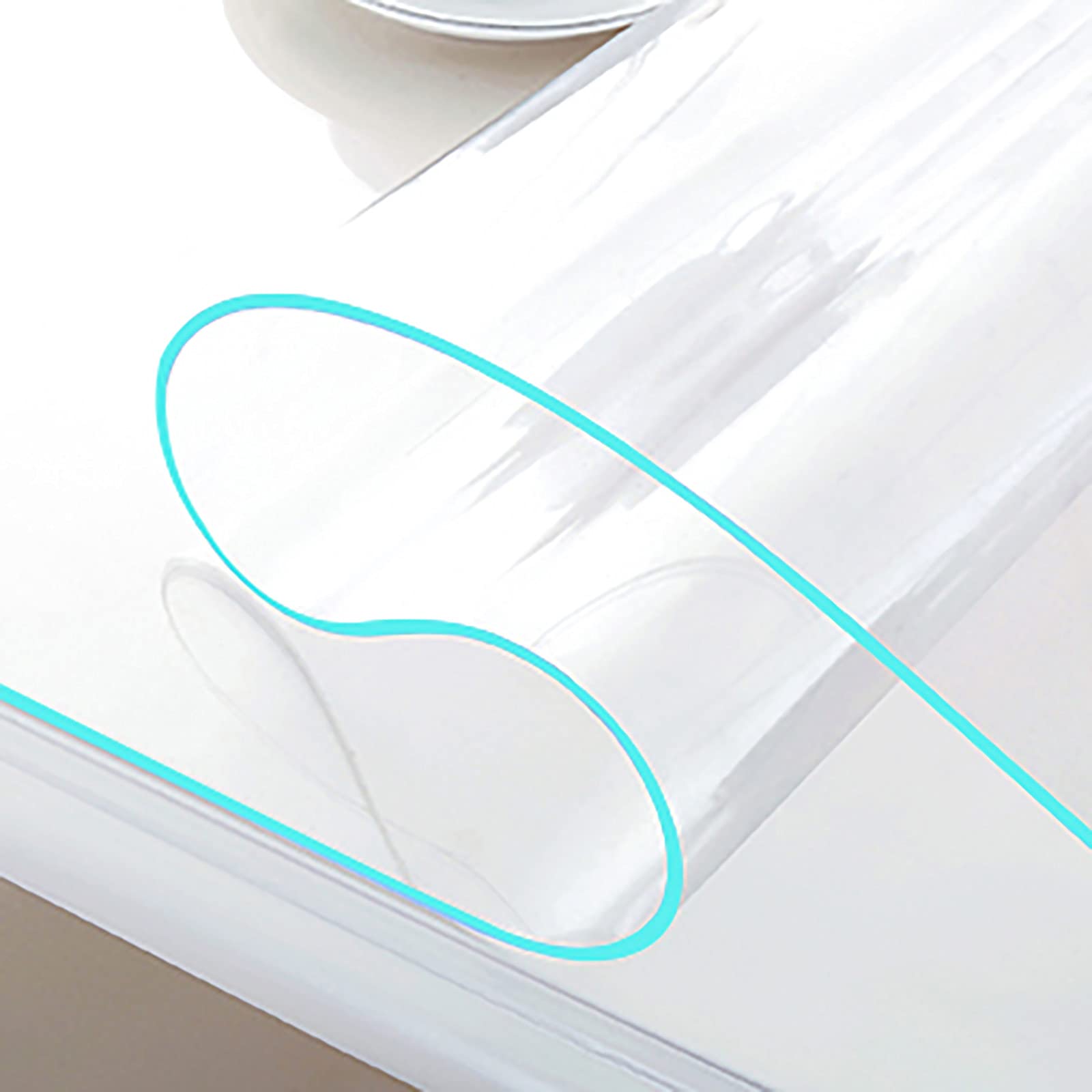Nappe transparente anti-tache 60x120 cm pour protéger la table de salle à manger