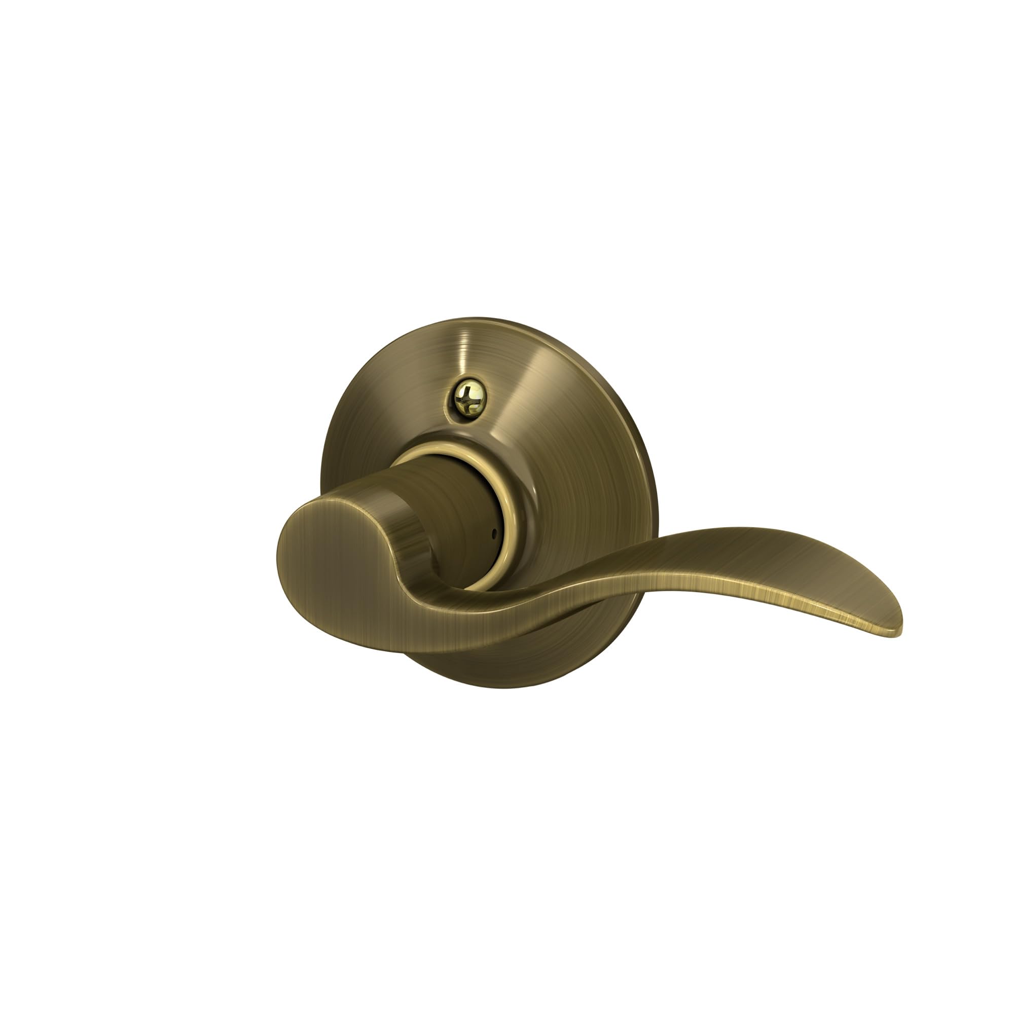 SCHLAGE F170ACC609LH ACC 609 F170 Lh Dummy Door Lever, 2.72 In Projection X 4-1/8 In L, Antique Brass