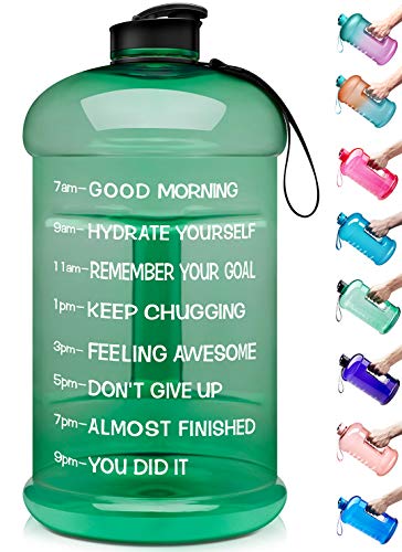 Venture Pal Large 1 Gallon/128 OZ & 74 OZ Motivational Leakproof BPA Free