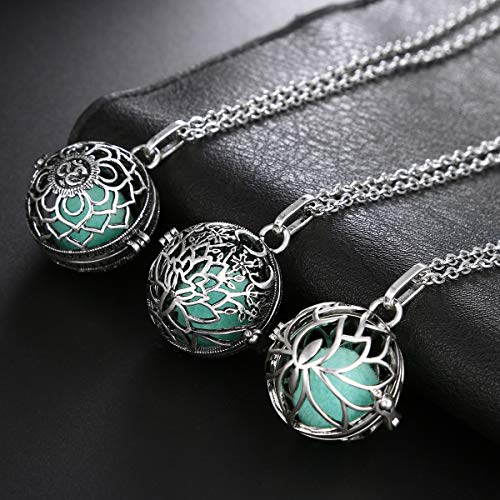 Mixed Pearl Cage Locket Pendants Set, Essential Oil Diffuser DIY Necklace Bracelet Jewelry Making Craft, Bulk Beads Aromatherapy Diffuser Charms Gifts for Women Girls - Image 6