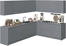 Kitchen Culinary Collection Gray Color Base Size 10Ft Wide