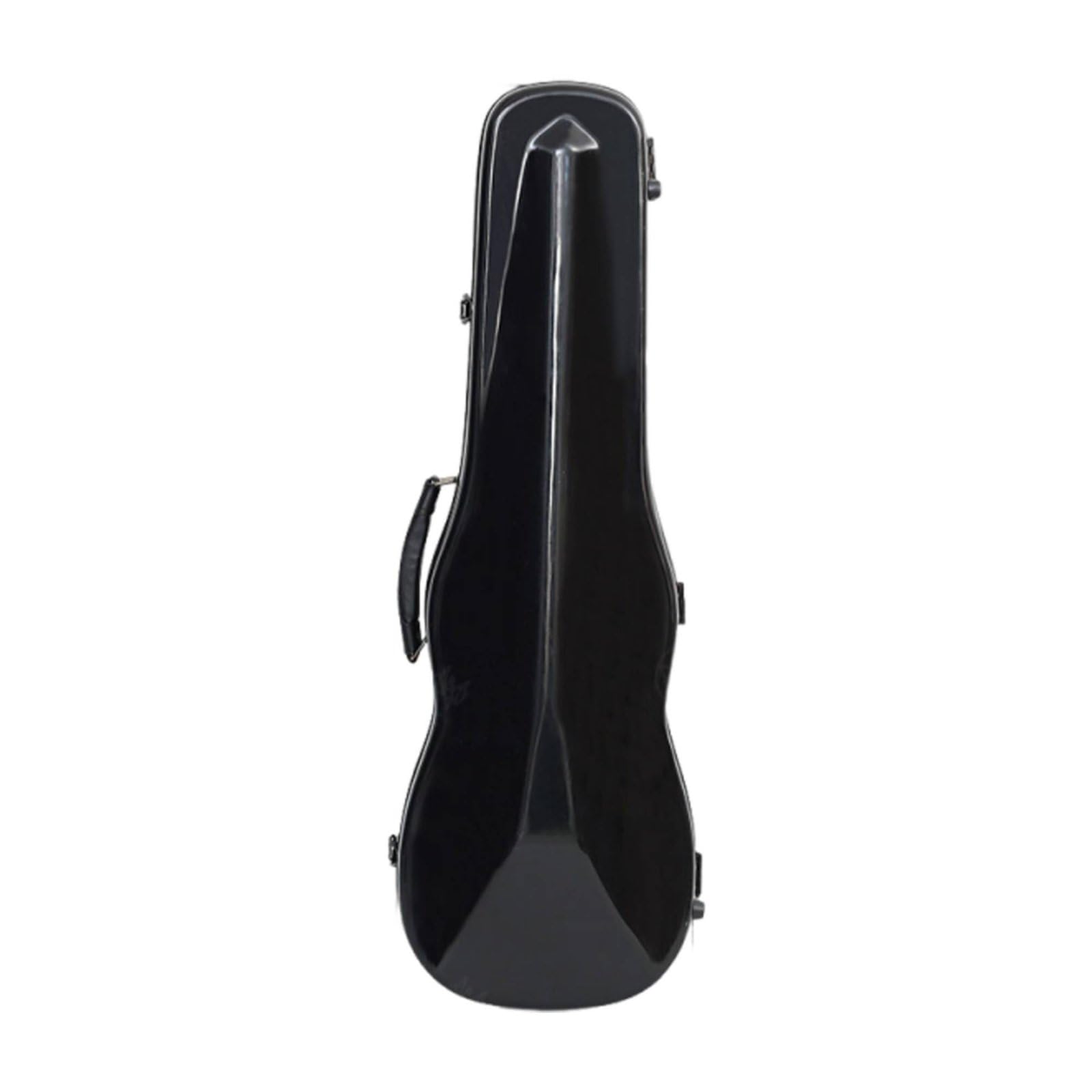 Perfeclan Estuche para Violín Resistente de Fibra de Carbono con Diseño Ligero Compartimento Interno Correas Desmontables Apto para Estudiantes Presentaciones, Negro, Triángulo