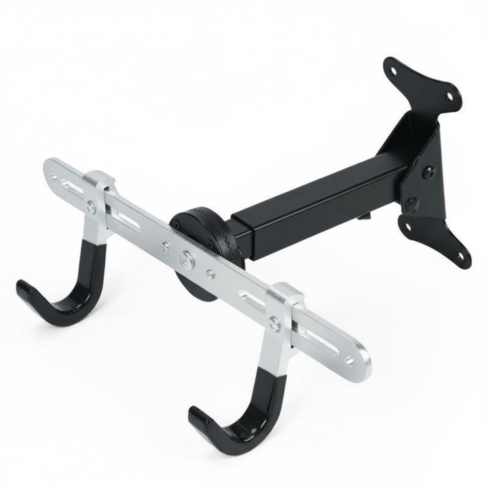 Crochet Mural Vélo Rack Mural Support Horizontal Bicyclette Accroche Murale Maintien Route et Montagne Aluminium Réglable 32-46cm Protection Peinture Adapté au Garage Cave Couloir