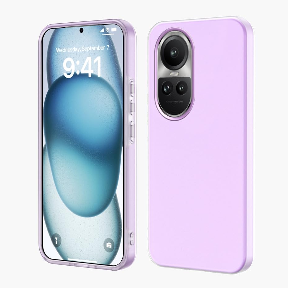 YUXING Cover per OPPO Reno 11 5G Antiurto, Custodia Opaca PC + TPU, Anti-Impronte e Anti-Graffio, Protezione Completa Bordi (Viola)