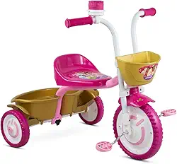 Nathor Triciclo Infantil em Alumínio Princesas
