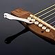 TecUnite Akustische Gitarre Bridge Pins Puller Remover Extractor Werkzeug mit Gitarre Sattelmutter und 12 Packung Guitar Bridge Pins