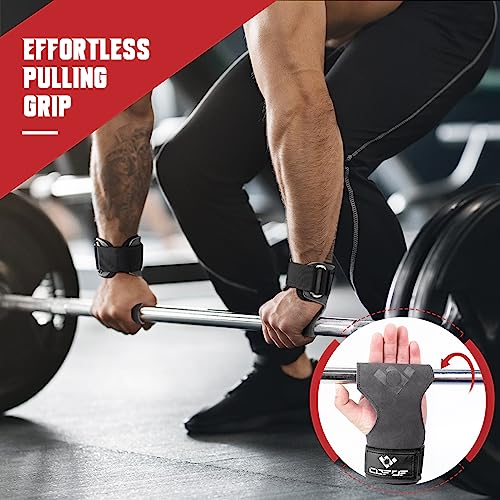 Image of Weight Lifting Wrist Strap, Double-Layer Leather for Deadlift Powerlifting