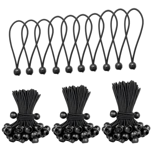 30 PCS Tendeur Elastique, Tendeur Bache, Sandow Elastique, 10/15/20 Cm (10 Pièces par Taille) pour Fixer Bâches, Tentes De Camping, Auvents, Abris,...