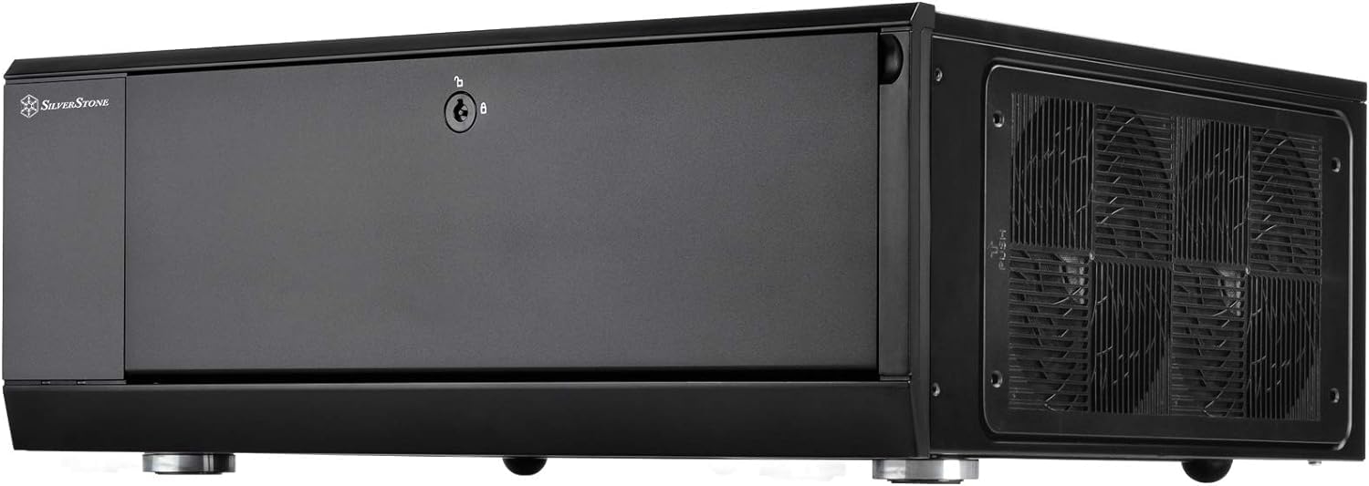 SST-GD10B - Grandia HTPC ATX Computer Case, Silent High Airflow Performance, black