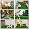 Grass Pad for Dogs 39.3 x 31.5 Inches Fast-Drain Artificial Grass for Pets Potty Training, Easy to Clean Fake Grass for Dog Indoor Outdoor Use(1 Pack) #5