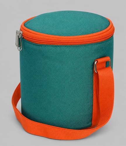 Image of Insulated Lunch Bag, Polyester, Water Resistant, for Office, School /Collage and Travelling, 1 Litre (Without Containers, Size-6.5 X 6 X 6)