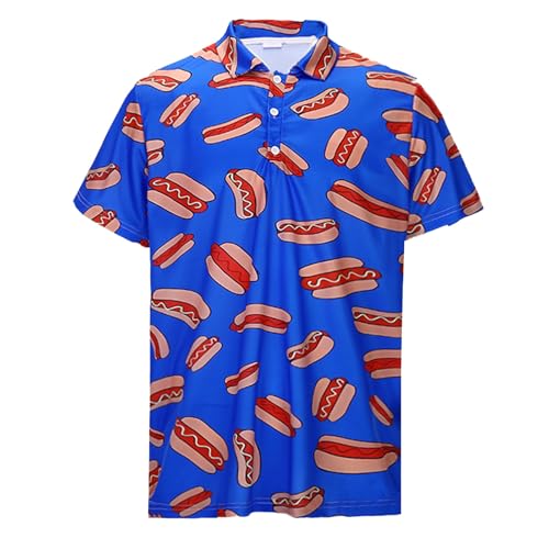 2025 Polo Hombre Manga Corta Camiseta de Verano Transpirable Gimnasio Golf Tenis Top con Bolsillo Informal Fitness Gym T-Shirt Moda Ocio Formal Bonita Elegante