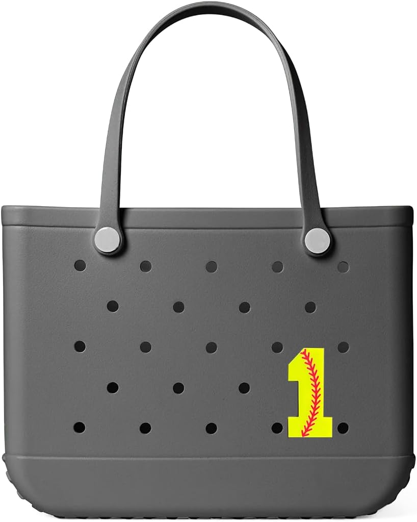 1 Pc Sports Charm for Bogg Bag Accessories, Softball Bag Charm Compatible with Bogg Bag Original All Models Inserts for Handbag Beach Tote Decoration, Softball Bogg image 4