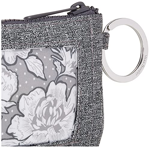Vera Bradley Women's Recycled Lighten Up Reactive Zip Id Case Wallet, Gray Heather, One Size #TOP3