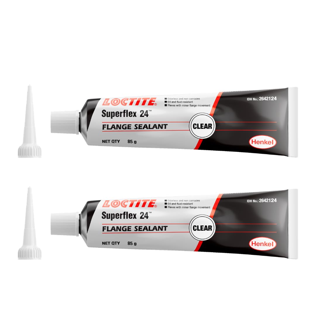 Loctite SI 24 Superflex Clear 85g RTV Silicone Adhesive Sealant Neutral Curing Gasketing Industrial Automotive Sealing Non Sagging Oil Resistance