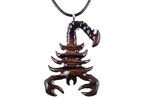Scorpion Pendant Necklace for Men, Totem Spirit Animal Jewelry