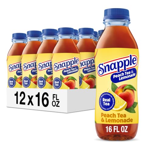 Image of Snapple Peach Tea Lemonade, 16 fl oz, Pack of 12