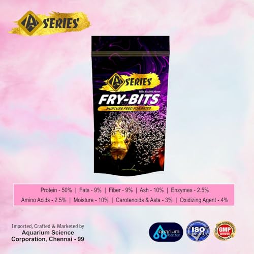 Image of Fry-BITS First Feed for Aquarium Fish Fries A Series Fry Bits | 100 Micron Fine Powder Feed | High Nutrition | Awesome Feed for Live Bearers as Well as Egglayer Fish Fries.
